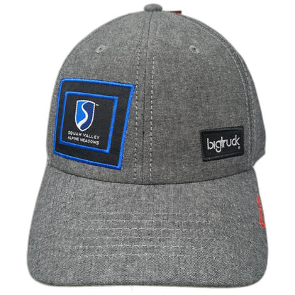 bigtruck Snapback Gray One Size Hat Squaw Valley Alpine Meadows Toyota Logo