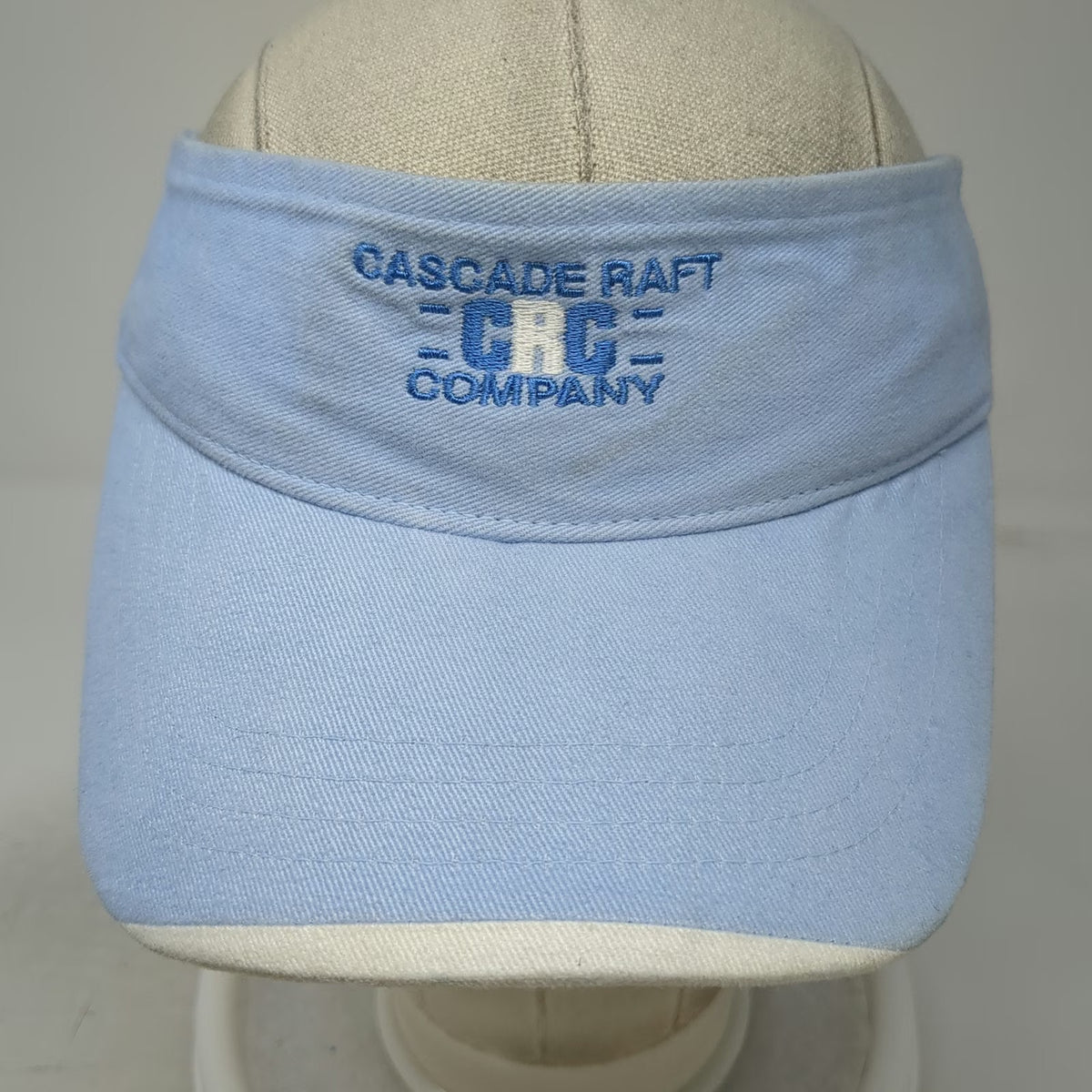 Heritage Apparel Cascade Raft Company Visor Blue OSFM Strapback Cotton Hat CRC