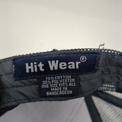 Vidapay Snapback Mesh Back Trucker Hat Blue One Size Solid Hit Wear