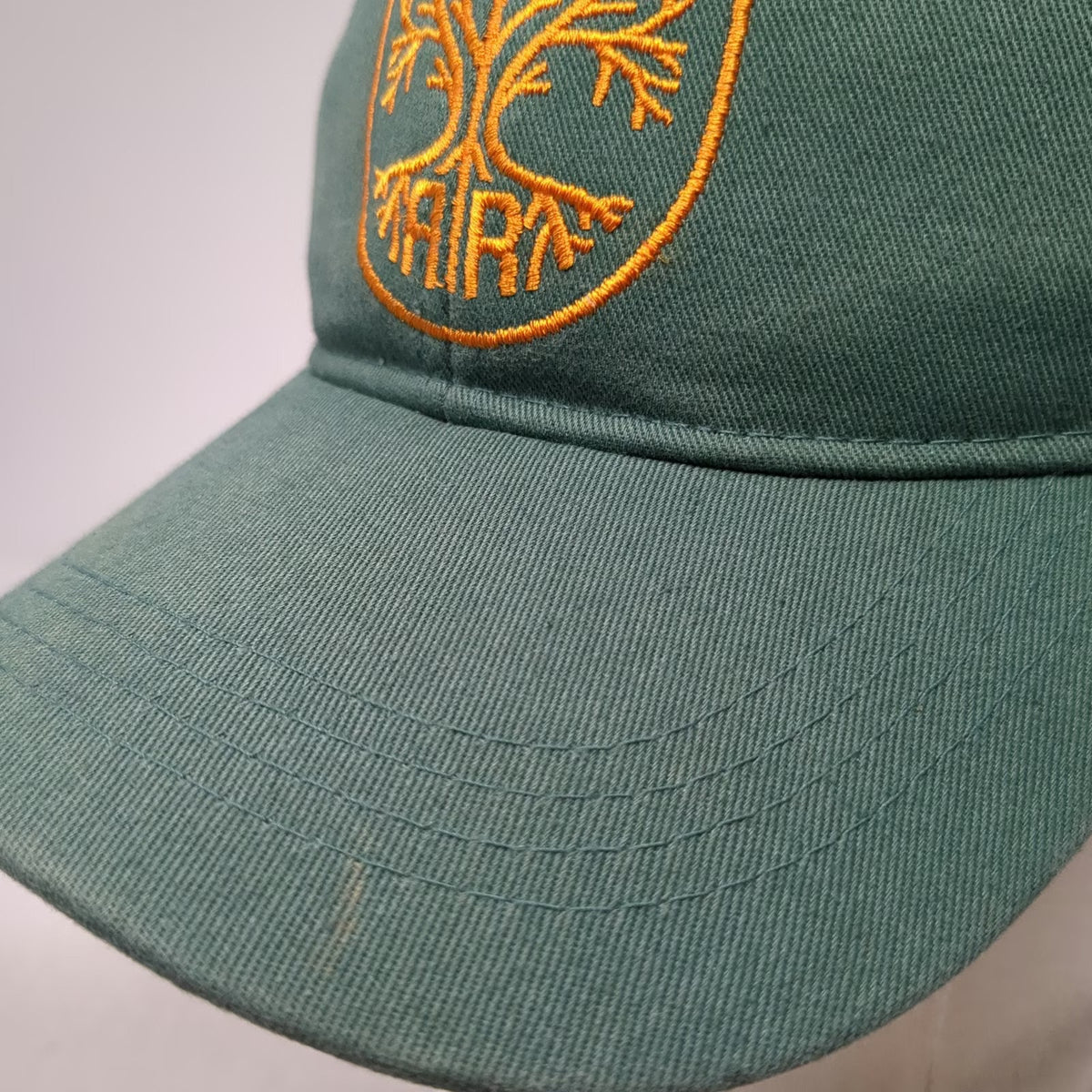 Russell's Reserve Baseball Cap Green One Size Tree Logo Slideback Cotton Hat