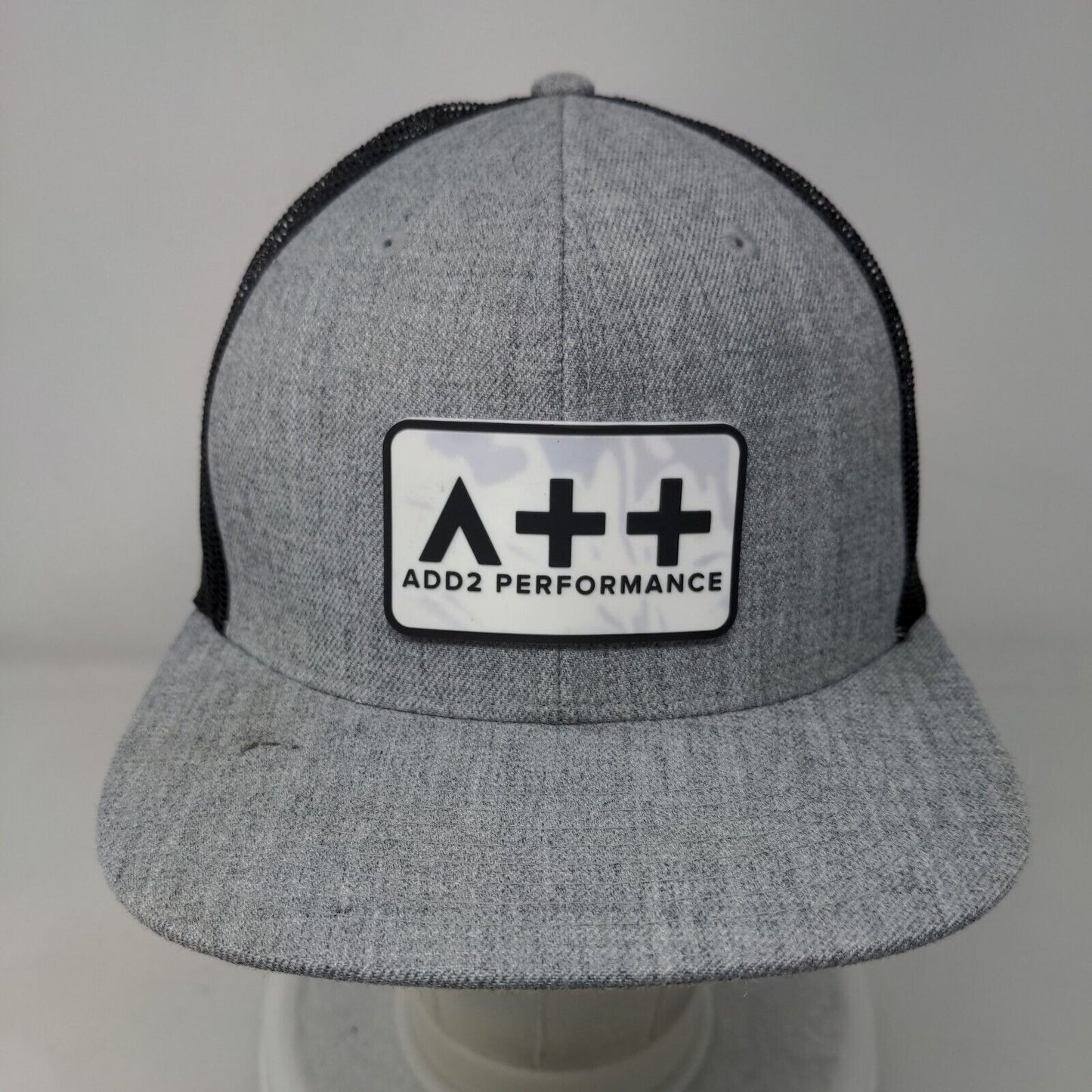 Add 2 Performance Patch Snapback Trucker Hat Gray One Size Mesh Back