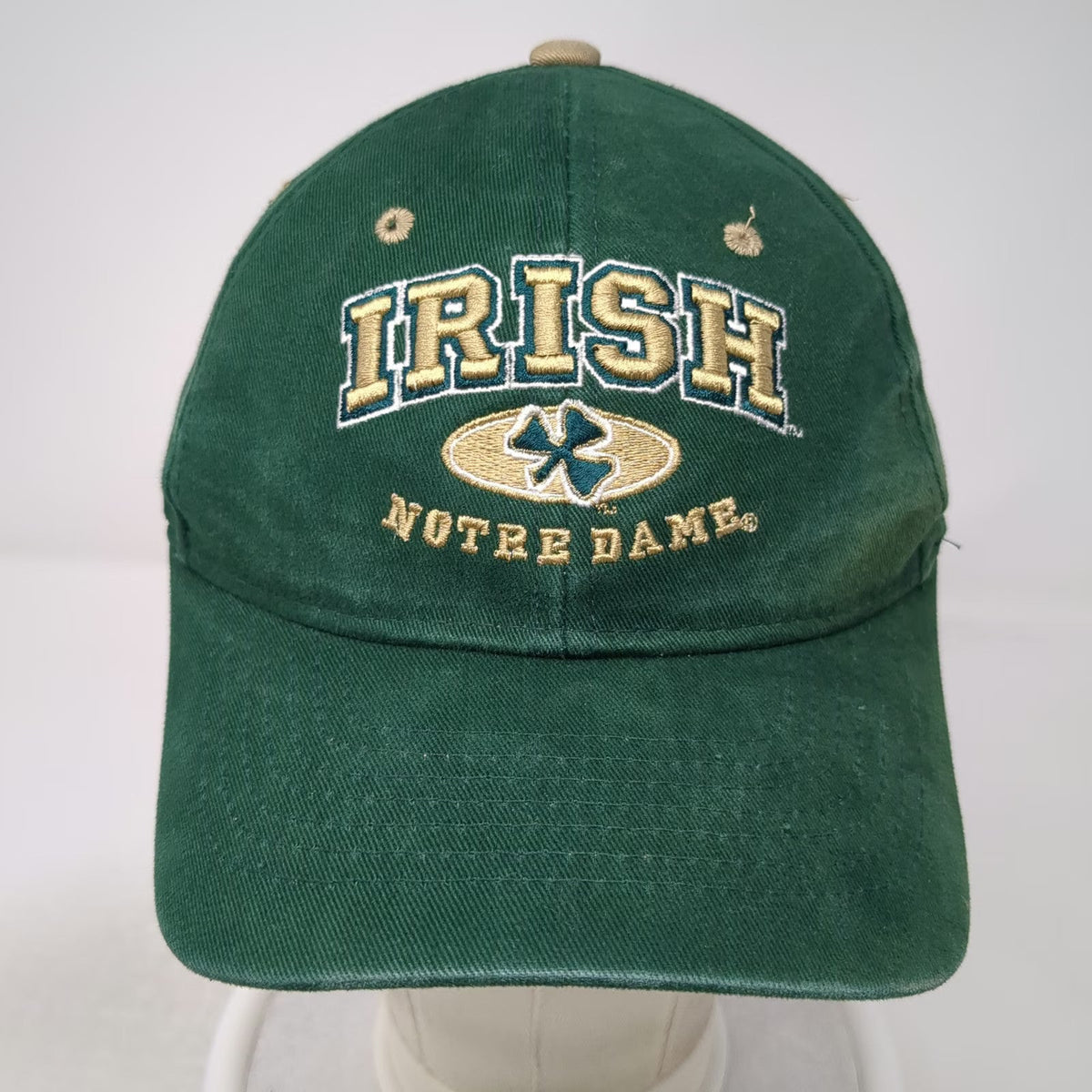 Zephyr Notre Dame Irish Snapback Hat Green One Size Embroidered Shamrock College
