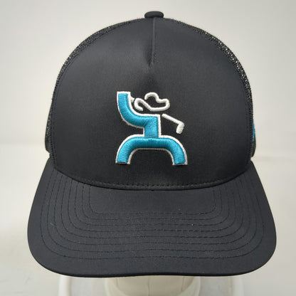Hooey Trucker Hat Black One Size Golf Embroidery Mesh Snapback Adjustable Cap