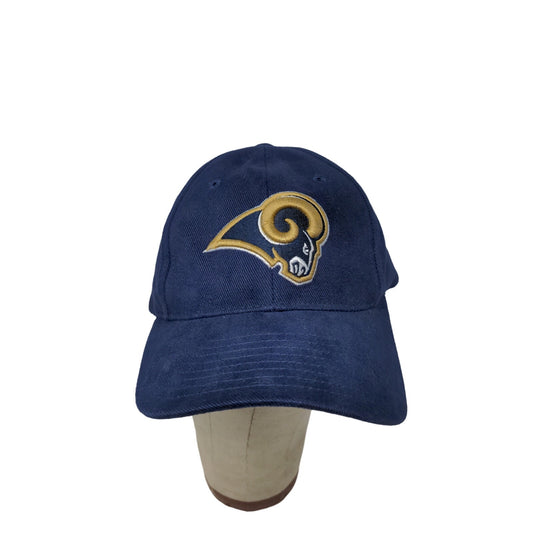 Reebok NFL Long Angeles Rams Strapback Hat OSFA Blue Embroidered Logo SEE DESC