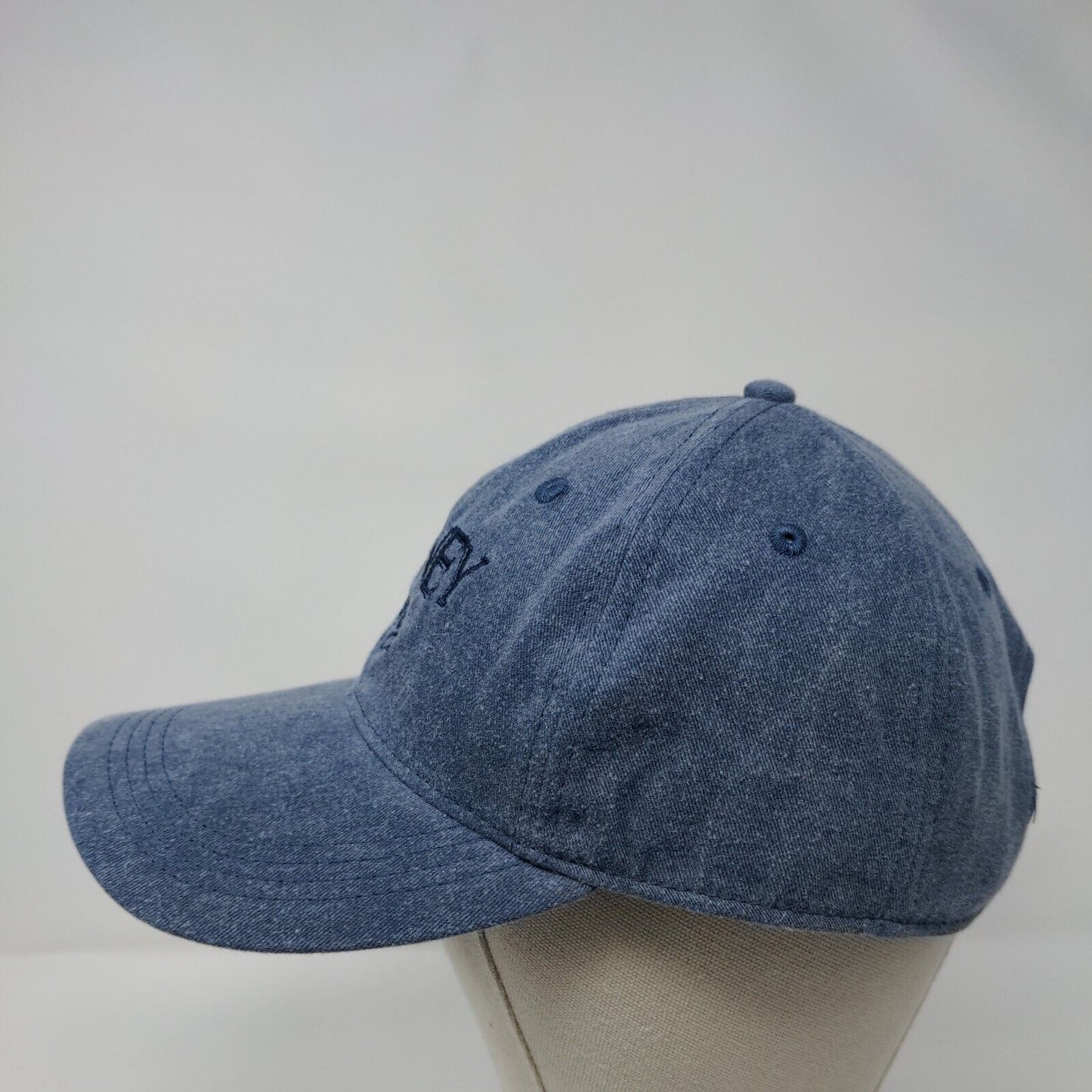 Harney County Slideback Hat Blue OSFA Adjustable Embroidered 6 Panel Cotton