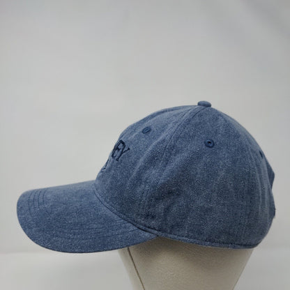 Harney County Slideback Hat Blue OSFA Adjustable Embroidered 6 Panel Cotton
