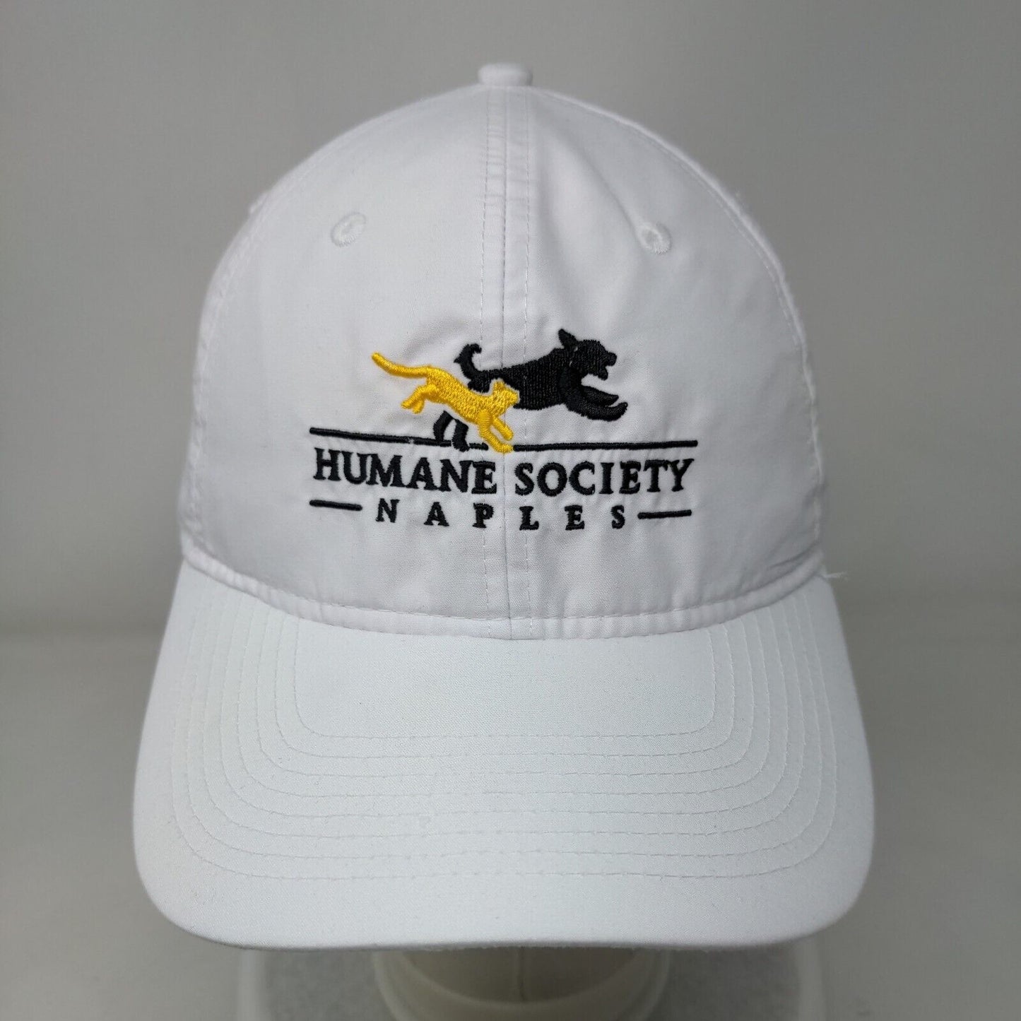 Humane Society Naples Strapback Hat White One Size Embroidered Trimark