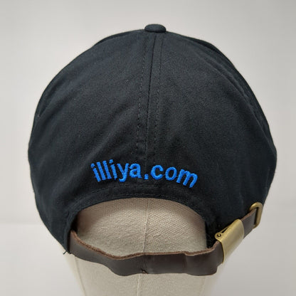 Hang Loose Send It! Illiya Slideback Hat Black One Size Leather Strap