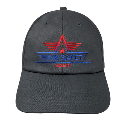 Think Safety SAMC Strapback Hat Gray One Size Embroidered K-Products