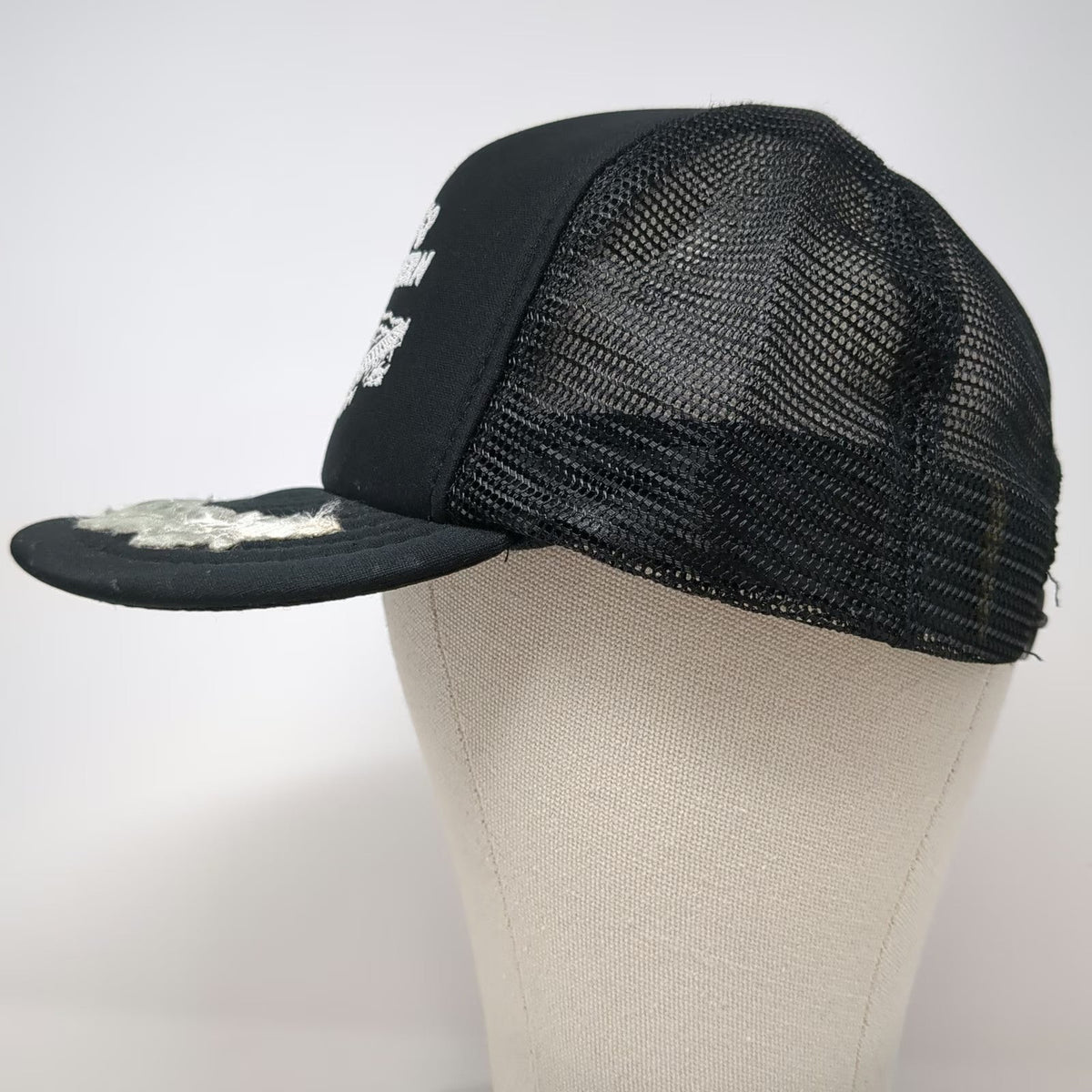 Otto Trucker Hat Black White One Size Old 3 Tavern Ronald WA Scrambled Eggs Brim