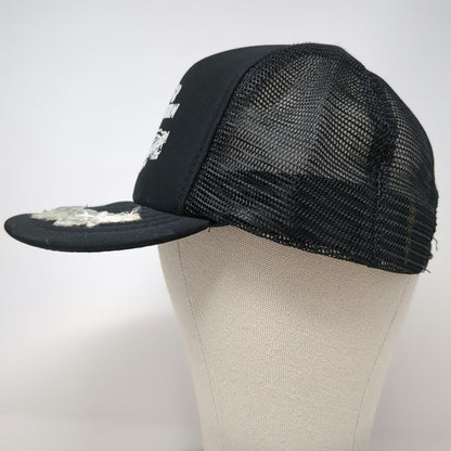Otto Trucker Hat Black White One Size Old 3 Tavern Ronald WA Scrambled Eggs Brim