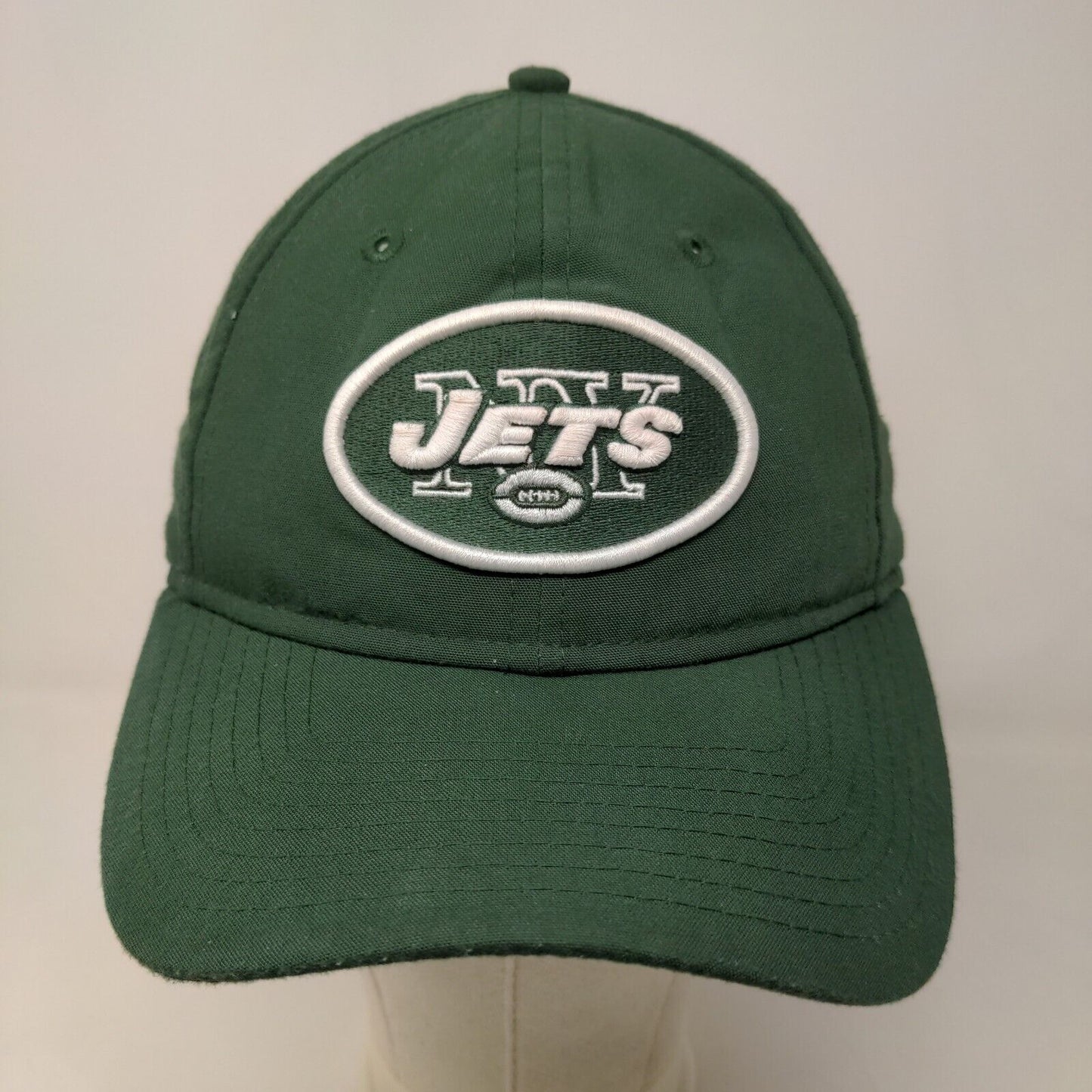 New Era Men's Slideback Mesh Back Hat Green New York Jets Embroidered Logo
