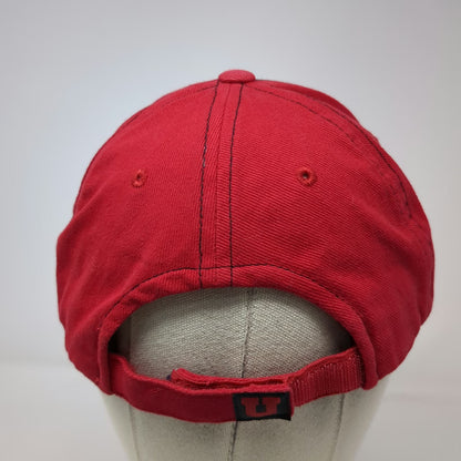 Utah Utes NCAA Captivating Headwear Cap Black Red White One Size Strapback Hat