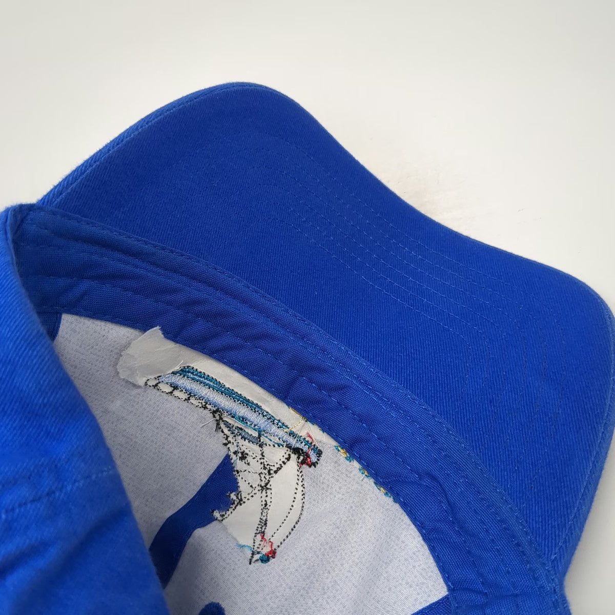 KC Caps Blue One Size Baseball Cap Hat Green Flash Sport Fishing Boat Slideback