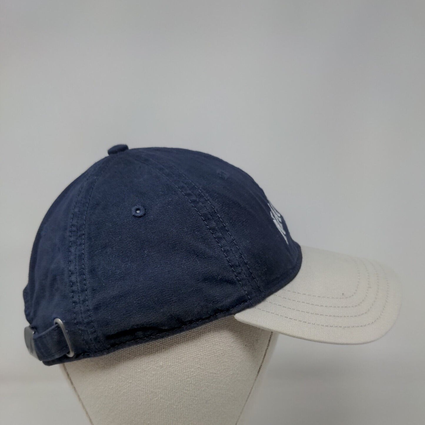 Nautica Slideback Hat Blue One Size Adjustable Embroidered 6 Panel Cotton