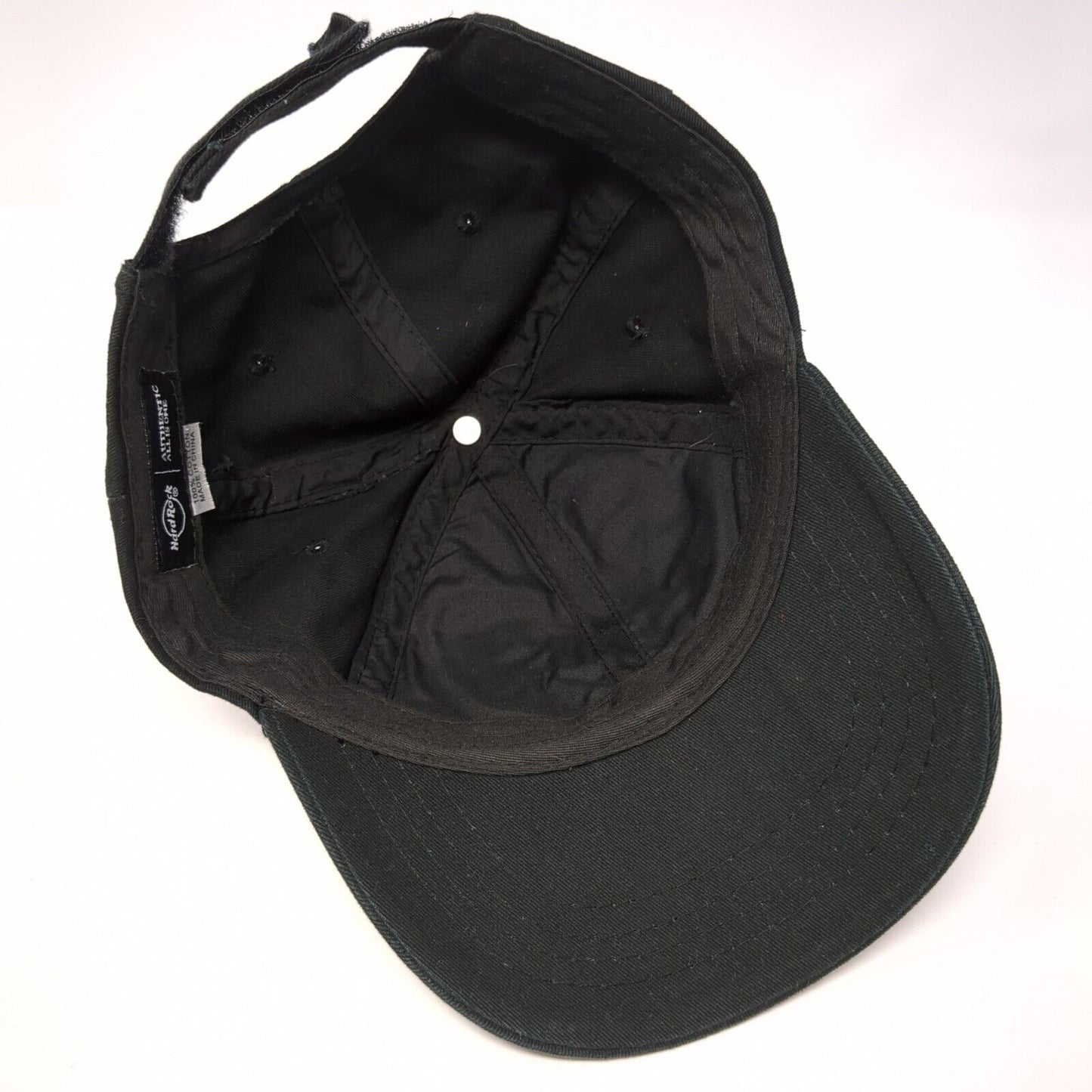 Hard Rock Cafe San Francisco Strapback Hat Black One Size Solid 6 Panel