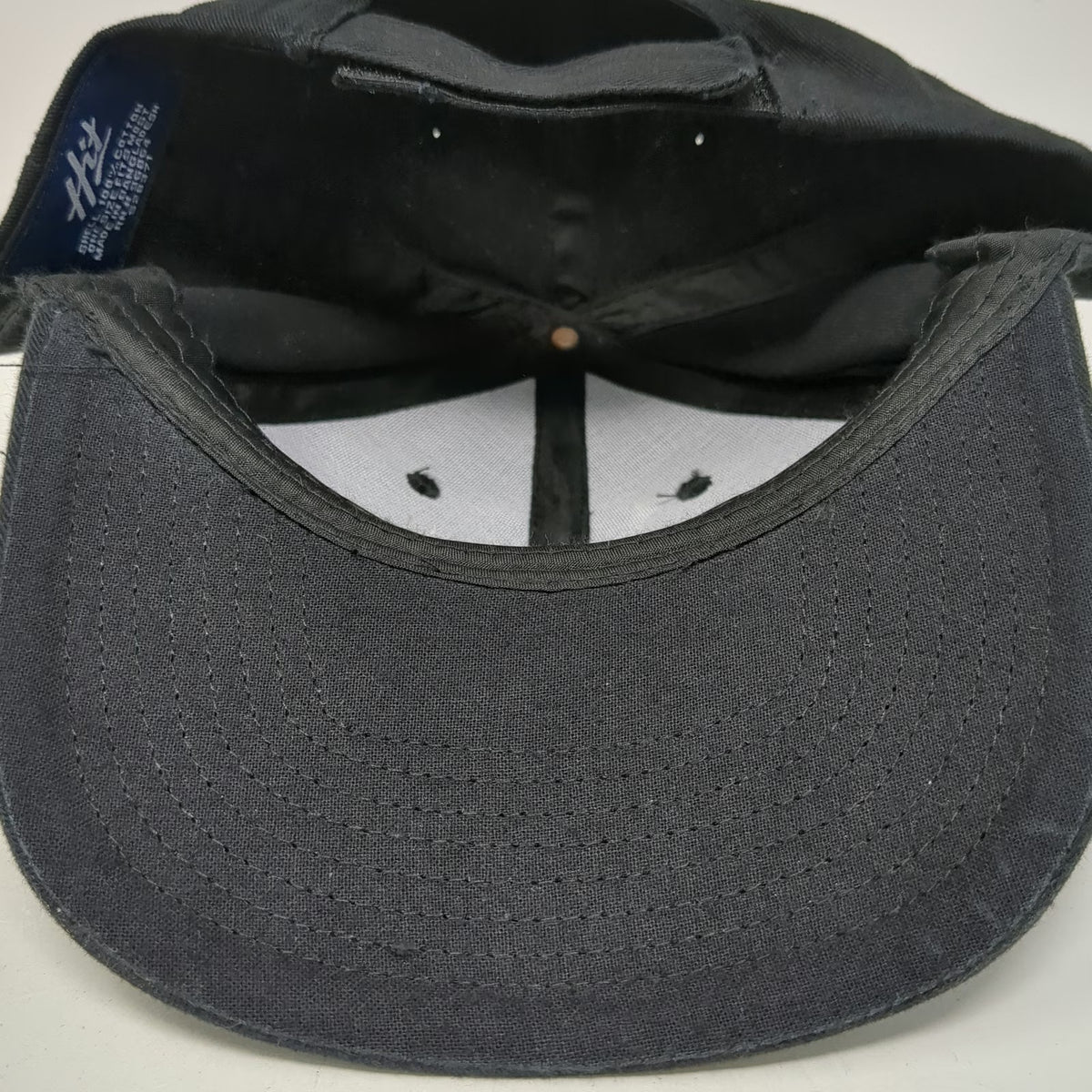 Hit Baseball Cap Black One Size Total by Verizon Logo Strapback Cotton Hat