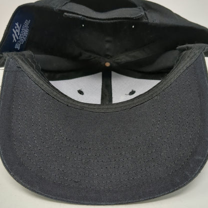 Hit Baseball Cap Black One Size Total by Verizon Logo Strapback Cotton Hat