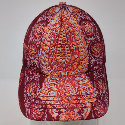 Billabong Snapback Mesh Back Trucker Hat Multi One Size Paisley Boho