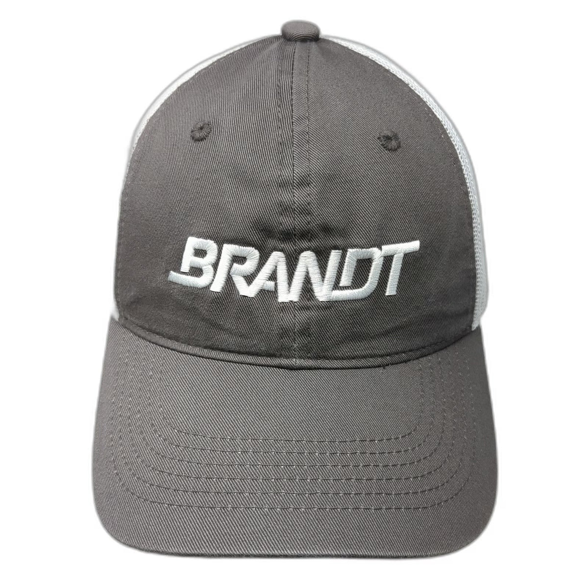 Outdoor Cap Gray One Size Baseball Brandt Embroidery Mesh Back Strapback Hat