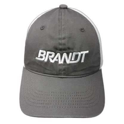 Outdoor Cap Gray One Size Baseball Brandt Embroidery Mesh Back Strapback Hat