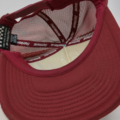 Fasthouse Trucker Hat Red One Size Moto Crew Mesh Snapback House of Good Times