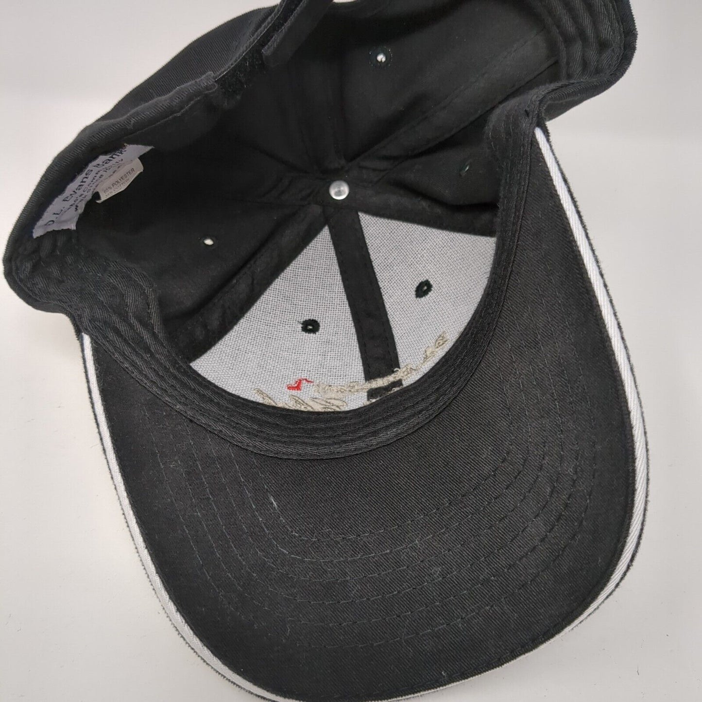 D.L. Evans Bank Premier Club Strapback Hat Black One Size Adjustable