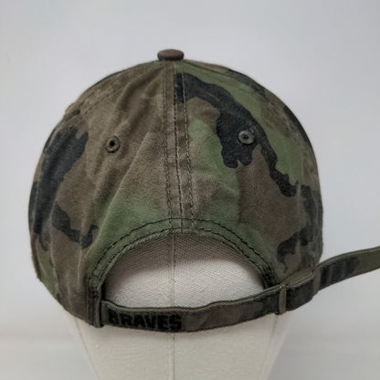 '47 Brand Men's Slideback Camo Hat OS Embroidered Mississippi Braves Logo