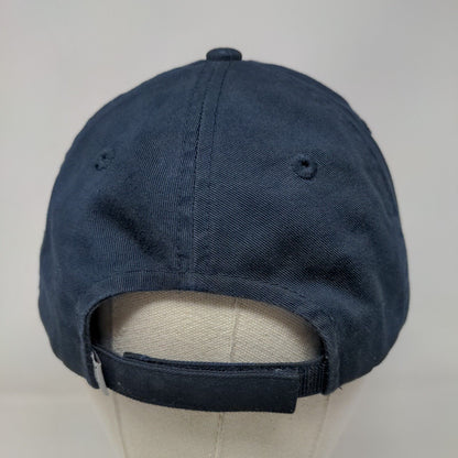 USCS Strapback Hat Blue One Size Adjustable Embroidered 6 Panel Imperial