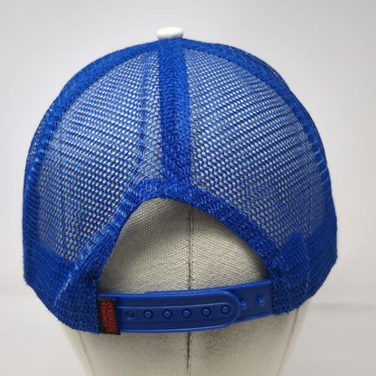 Loungefly Trucker Hat White Blue Red One Size Stranger Things Snapback Mesh