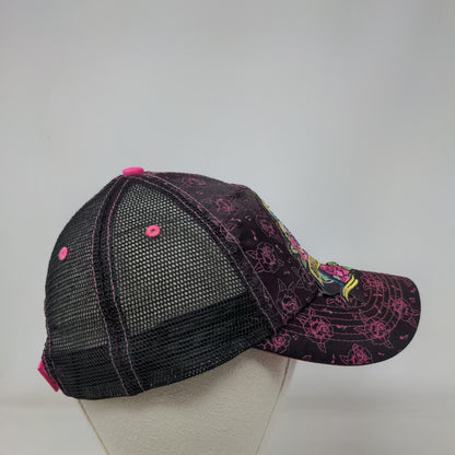 Rock 'N Roller Coaster Strapback Trucker Hat Multi Floral Rhinestone Disney