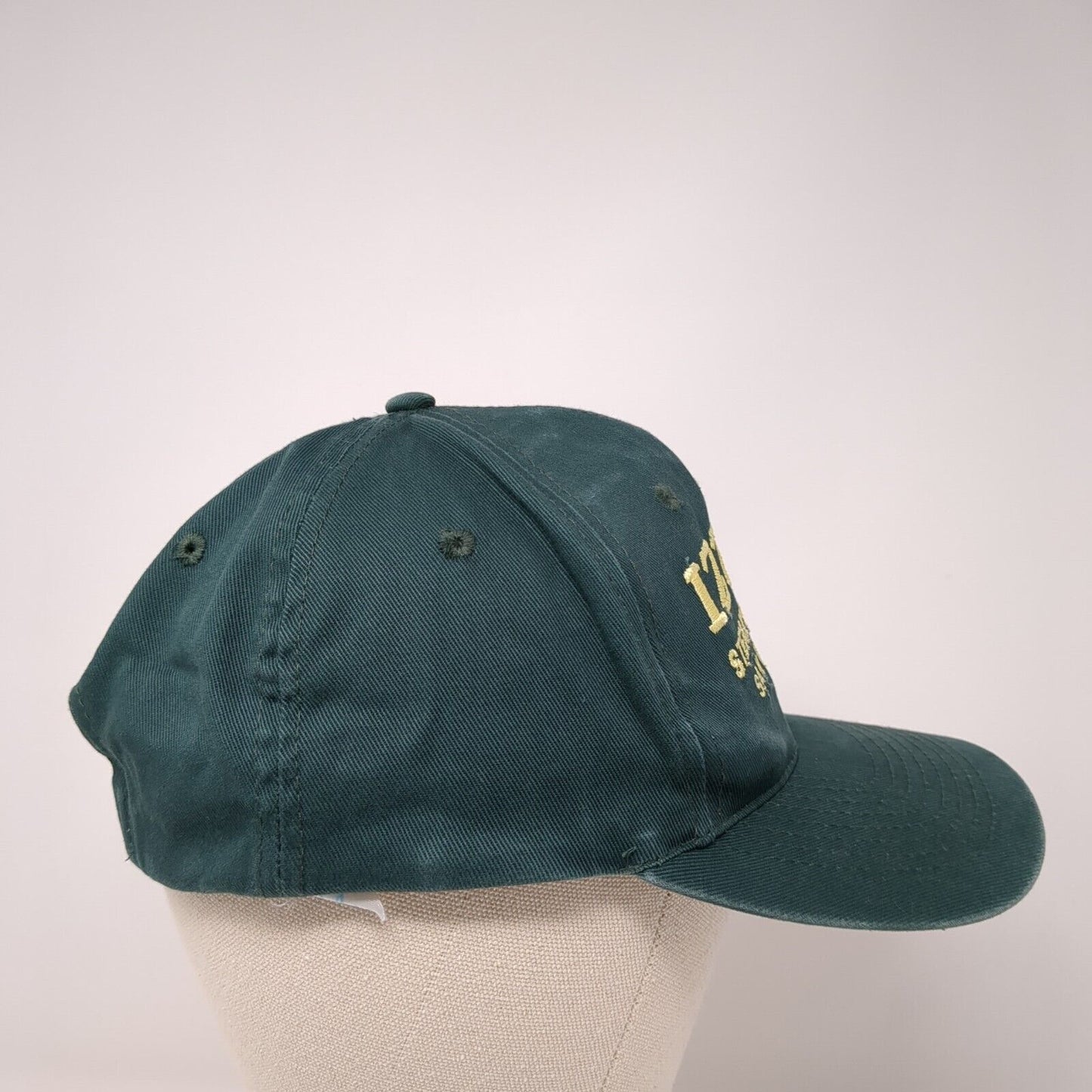 Izzy's Steaks & Chops Snapback Hat Green One Size Embroidered KC