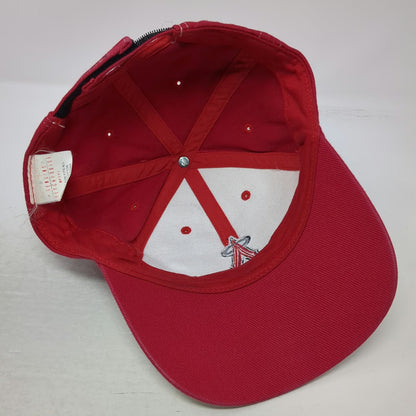 Genuine Los Angeles Angels Baseball Cap White Red One Size MLB Strapback Hat