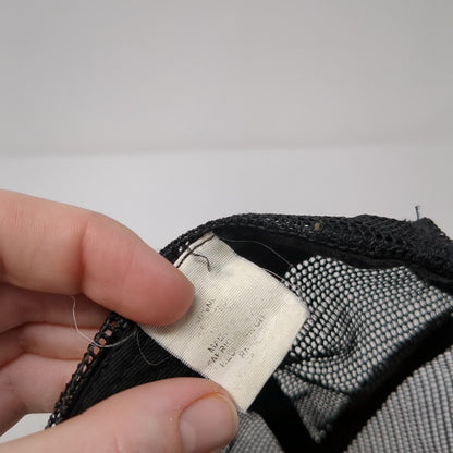 Santa Cruz Snapback Trucker Hat Black One Size Mesh Back Adjustable