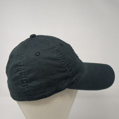 CI Soccer Fitted Baseball Cap Black XL Lightweight Pacific Headwear Vintage