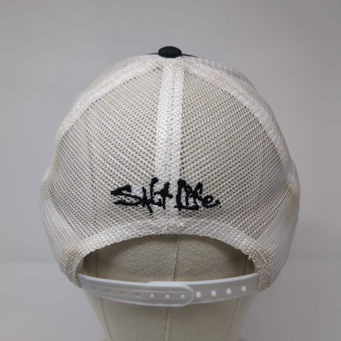 Salt Life Estd 2003 Patch Snapback Trucker Hat Black One Size Mesh Back