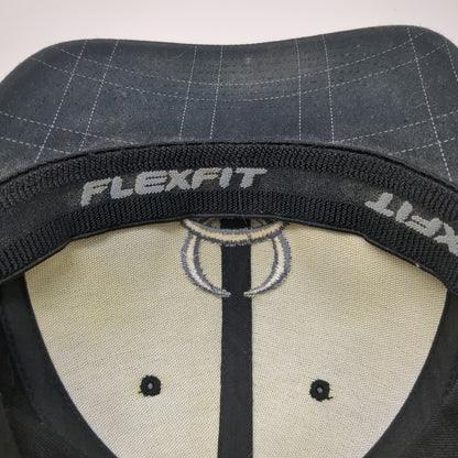 Cinch Baseball Cap Black XL Flexfit Grid Pattern Lead Dont Follow Embroidery Hat