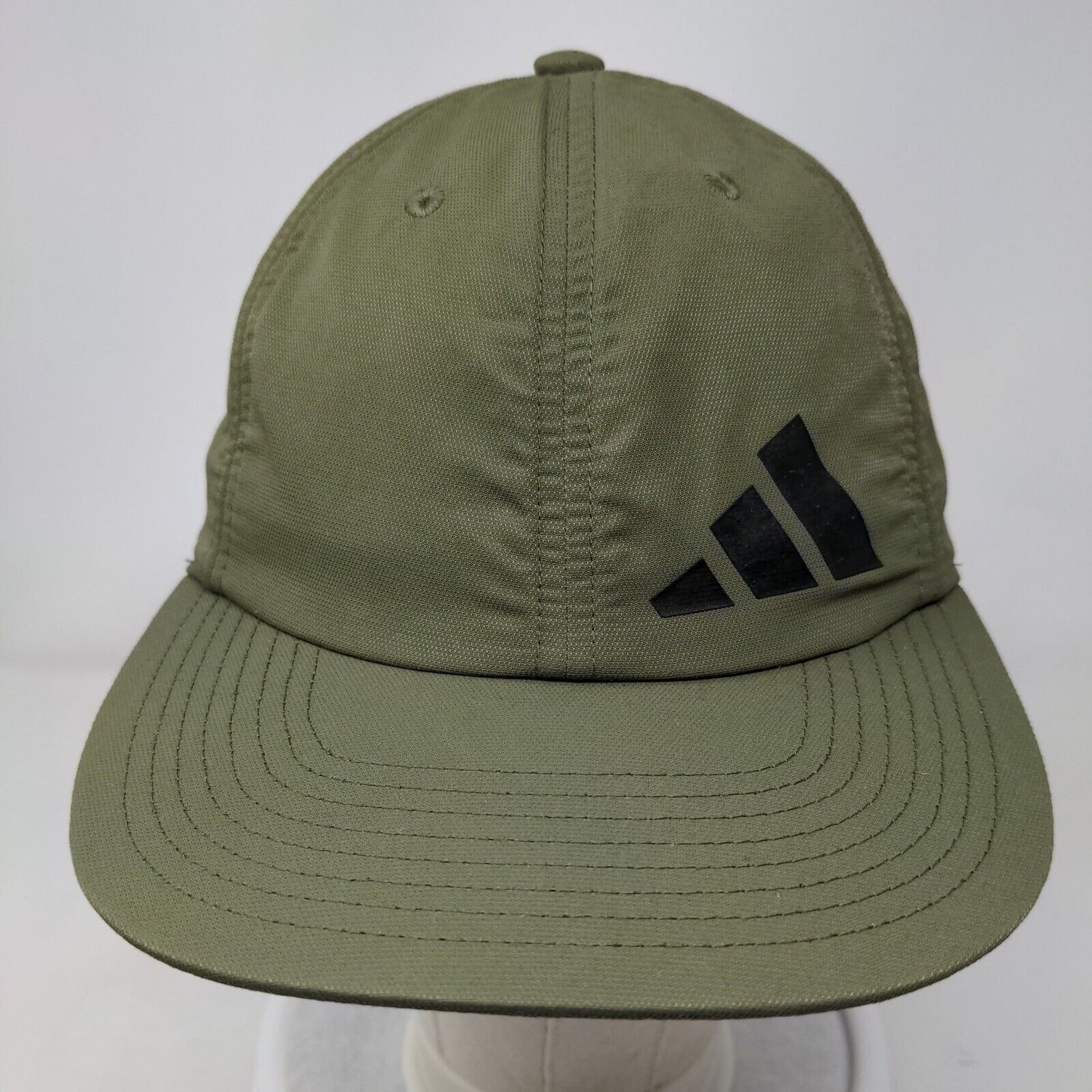 Adidas Slideback Hat Green One Size Adjustable Embroidered Aero Ready 6 Panel