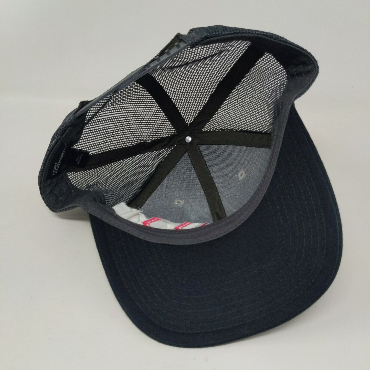 T-Meridian Snapback Mesh Back Trucker Hat Gray One Size Port Authority