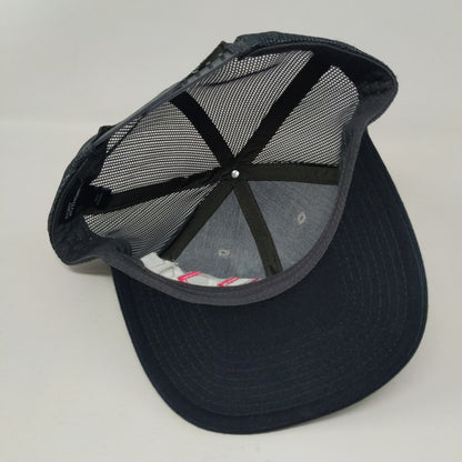 T-Meridian Snapback Mesh Back Trucker Hat Gray One Size Port Authority