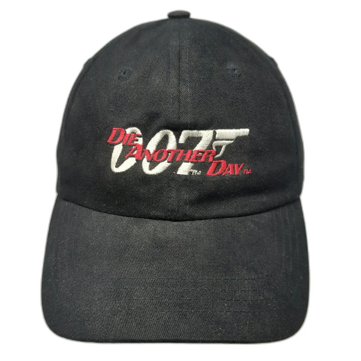 James Bond 007 Baseball Cap Black OS Die Another Day Movie Logo Hat Vintage