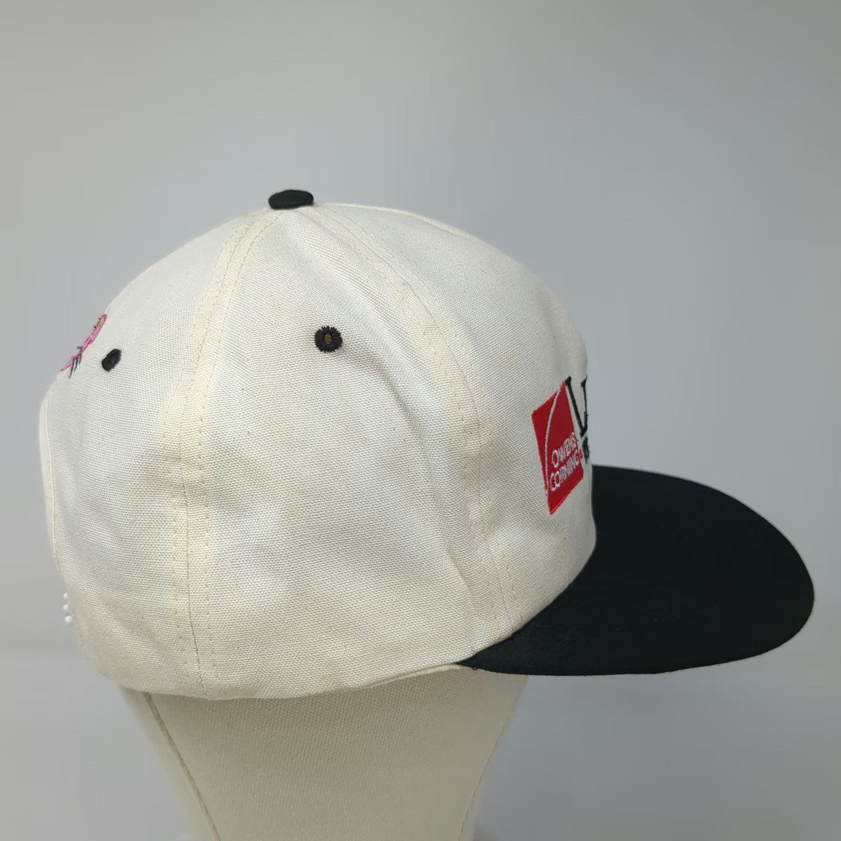 5 Panel Hat White One Size Black Snapback Pink Panther Owens Corning Windows