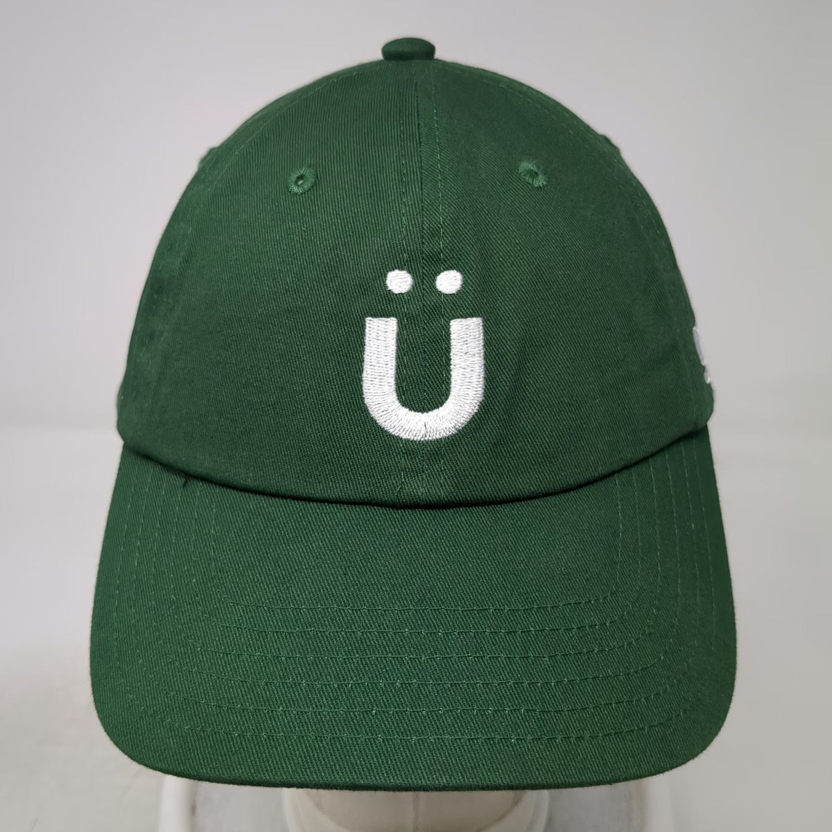 Grüns Baseball Cap Green One Size Cotton Adjustable Slideback Embroidered Hat