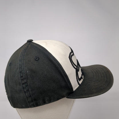 Fox Head Snapback Hat Black One Size Adjustable 6 Panel Colorblock