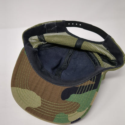 Unbranded Snapback Trucker Hat Camouflage One Size Adjustable Mesh Back 6 Panel