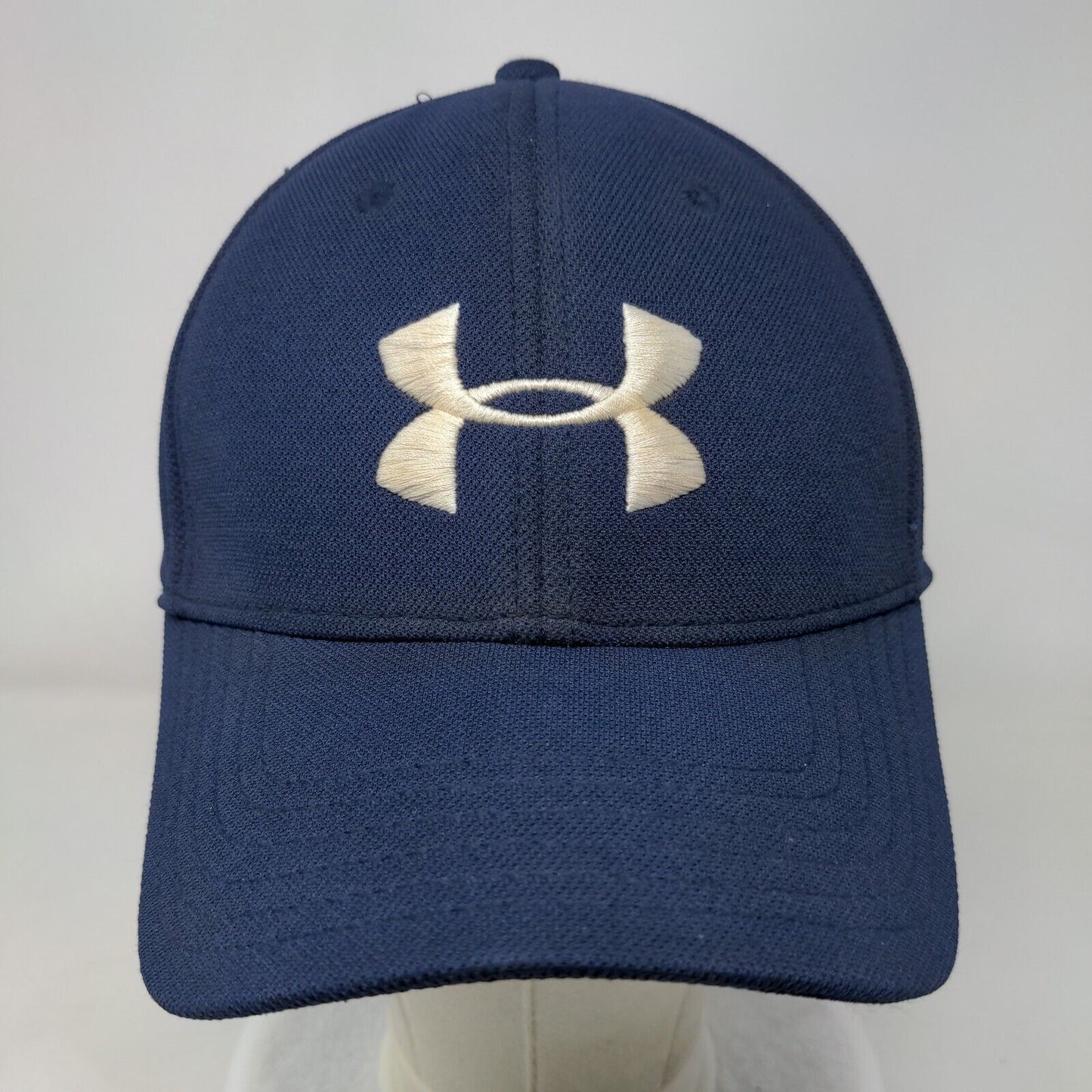 Under Armour HeatGear Fitted Hat Blue M/L Embroidered Protect This House