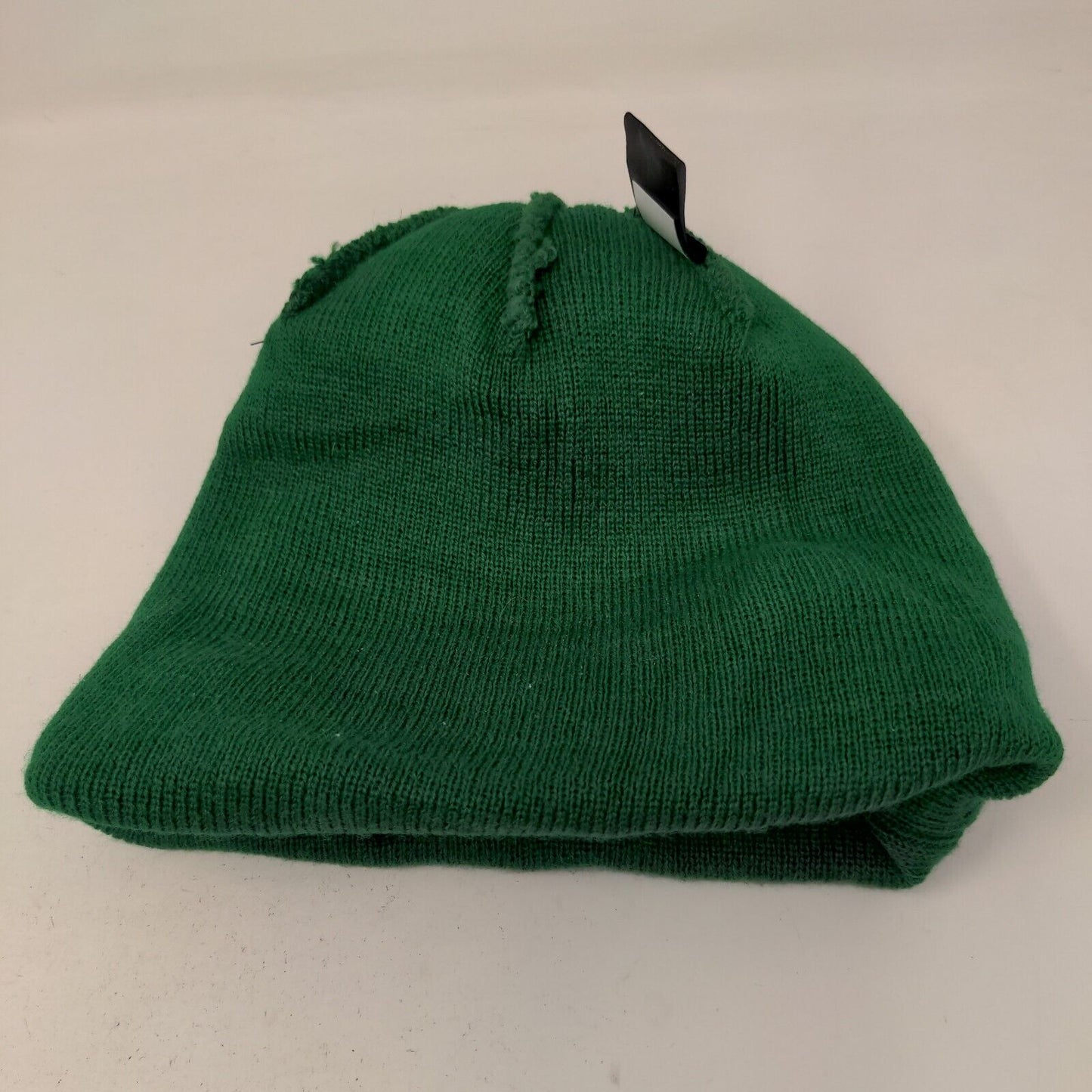 '47 Brand Men's Knit Beanie Hat Cap Green White Striped Embroidered Black Cat