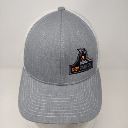 Dry Canyon Snapback Mesh Back Trucker Hat Gray OSFA Embroidered