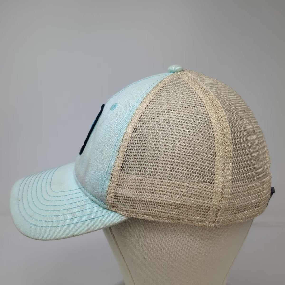 Salt Life Trucker Hat Blue One Size Mesh Snapback Fishing Logo Graphic Patch