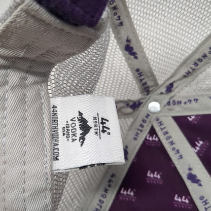 44 North Vodka Baseball Cap Purple One Size Mesh Snapback Idaho Distillery Hat
